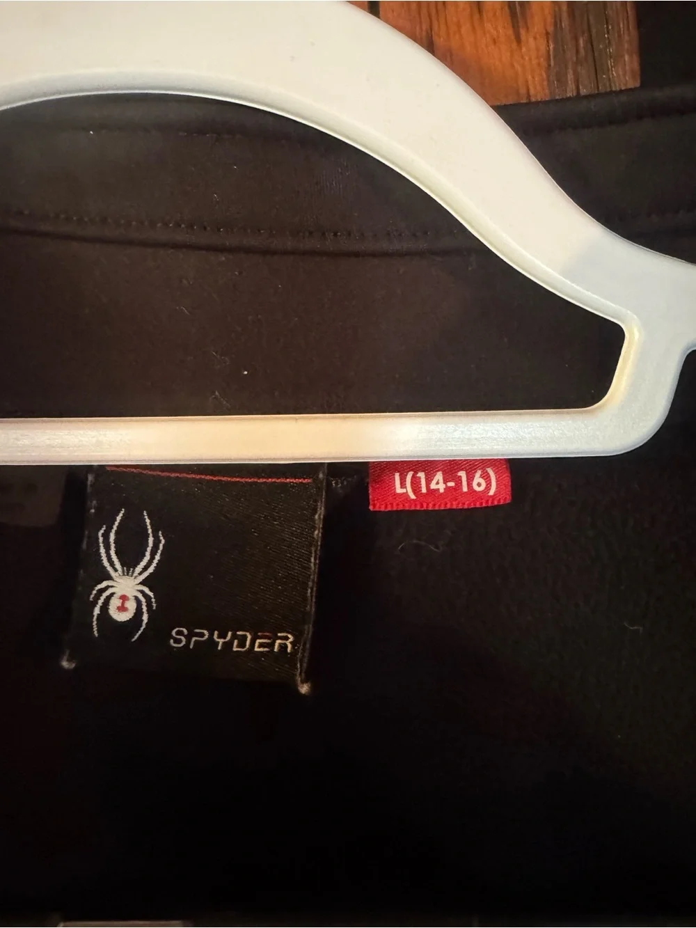 Spyder Black Jacket with Red Zipper Accents